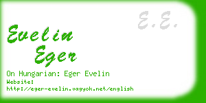 evelin eger business card